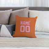 Custom Orange Light Pink Pillowcase