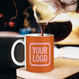 Custom Orange Light Pink Mug