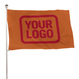 Custom Orange Red Flag