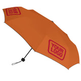 Custom Orange Red Automatic Umbrella
