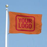Custom Orange Red Flag