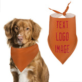 Custom Orange Red Pet Scarf