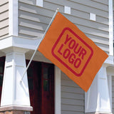 Custom Orange Red Flag