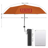 Custom Orange Red Automatic Umbrella