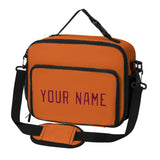 Custom Orange Crimson Red Lunch Bag