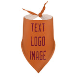 Custom Orange Crimson Red Pet Scarf