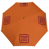 Custom Orange Crimson Red Automatic Umbrella