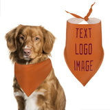 Custom Orange Crimson Red Pet Scarf