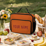 Custom Orange Crimson Red Lunch Bag