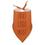 Custom Orange Coral Red Pet Scarf