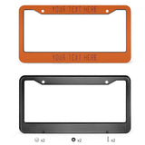 Custom Orange Coral Red License Plate Frame