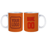 Custom Orange Orange Red Mug