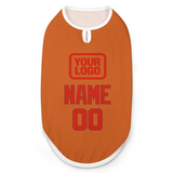 Custom Orange Orange Red Pet Vest