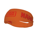 Custom Orange Orange Red Sports headband