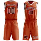 Custom Orange Coral Red Basketball Set