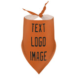 Custom Orange Black Pet Scarf