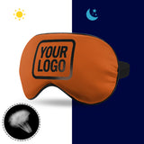 Custom Orange Black Sleep Mask