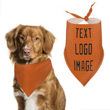 Custom Orange Black Pet Scarf