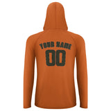 Custom Orange Olive UV-Hoodie