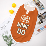 Custom Orange Cream Pet Vest