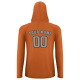 Custom Orange Gray UV-Hoodie