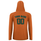 Custom Orange Green UV-Hoodie