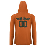 Custom Orange Dark Green UV-Hoodie