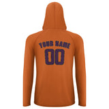 Custom Orange Purple UV-Hoodie