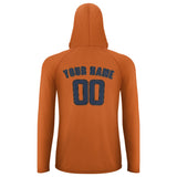 Custom Orange Blue UV-Hoodie