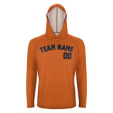 Custom Orange Navy UV-Hoodie