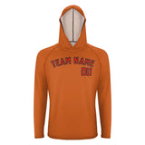 Custom Orange Orange Red UV-Hoodie