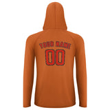 Custom Orange Orange Red UV-Hoodie