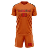 Custom Orange Orange Red Soccer Jersey