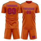 Custom Orange Pink Soccer Jersey
