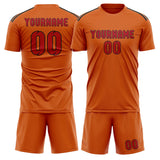 Custom Orange Red Soccer Jersey