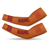 Custom Orange Red Arm Sleeve