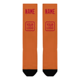 Custom Orange Red Knee-High Sock