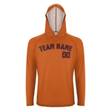 Custom Orange Crimson Red UV-Hoodie