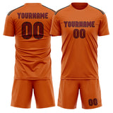 Custom Orange Crimson Red Soccer Jersey