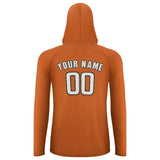 Custom Orange White UV-Hoodie