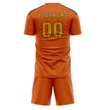 Custom Orange Yellow Soccer Jersey