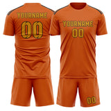 Custom Orange Yellow Soccer Jersey