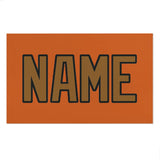 Custom Orange Khaki Beach Towel