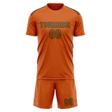 Custom Orange Khaki Soccer Jersey