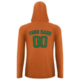 Custom Orange Emerald Green UV-Hoodie