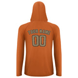 Custom Orange Light Khaki UV-Hoodie