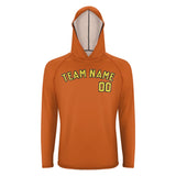 Custom Orange Light Yellow UV-Hoodie