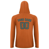 Custom Orange Blue Green UV-Hoodie