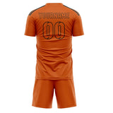 Custom Orange Orange Soccer Jersey