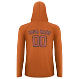 Custom Orange Copper Rose UV-Hoodie